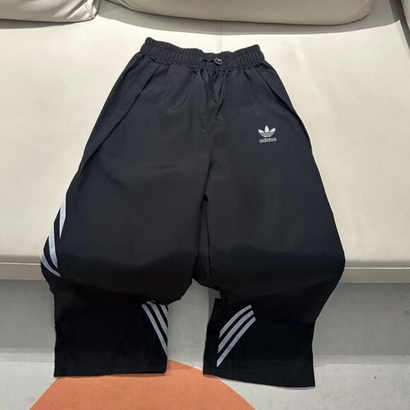 Adidas Wide-Leg Track Pants | Retro Three-Striped Flowy Casual Pants, Size S - Picture 3 of 4